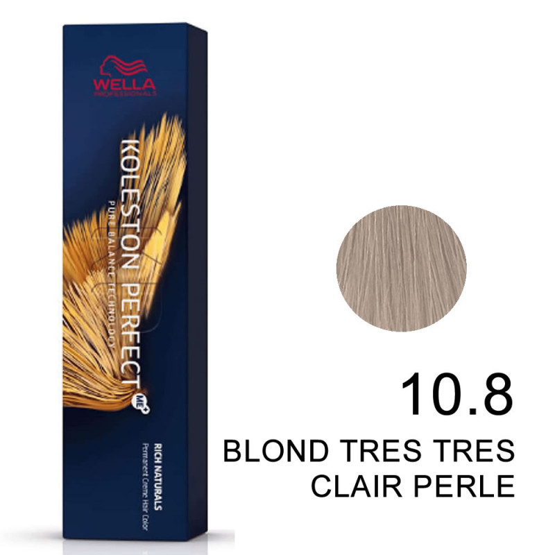 Koleston perfect Rich Naturals 10.8 Blond très clair éclaircissant perlé