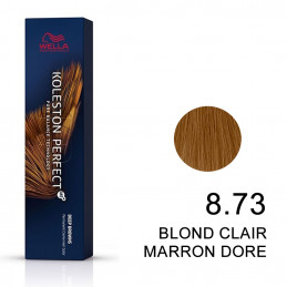 Koleston perfect Deep brown 8.73 Blond clair marron doré