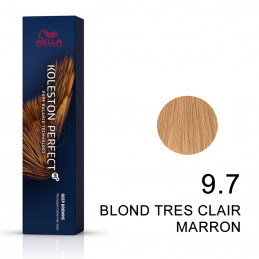 Koleston perfect Deep brown 9.7 blond tres clair marron