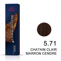Koleston perfect Deep brown 5.71 Chatain clair marron cendré