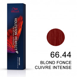 Koleston perfect Vibrant Reds 66.44 Blond foncé cuivré intense