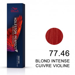 Koleston perfect Vibrant Reds 77.46 Blond intense cuivré intense
