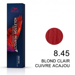 Koleston perfect Vibrant Reds 8.45 Blond clair cuivré acajou