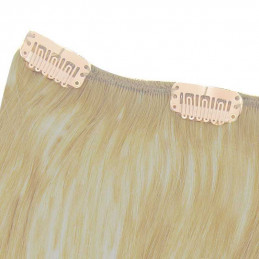 Bandeau Extension cheveux naturels à clips platine