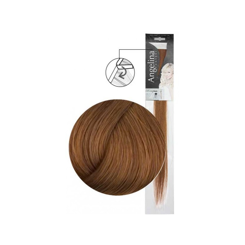 Lot de 2 Mèches Extension cheveux Stick Blond clair doré cuivré 8.34