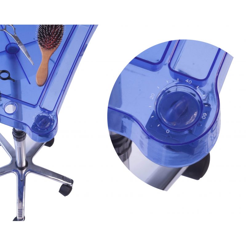 Table de service Simplex fumé avec minuteur