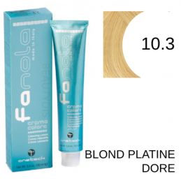 Coloration Fanola 10.3 Blond platine doré