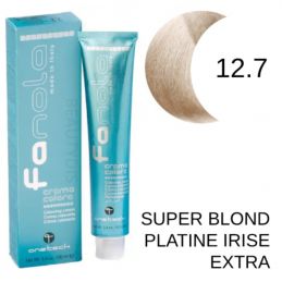 Coloration Fanola 12.7 Super blond platine irisé extra