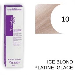 Coloration Permanente No Yellow Fanola 10 Ice blond platine glacé