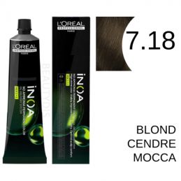 Coloration Inoa 7.18 blond cendré mocca
