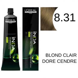 Coloration Inoa 8.31 Blond clair doré cendré