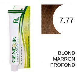 Coloration Generik sans ammoniaque 7,77 Blond marron profond