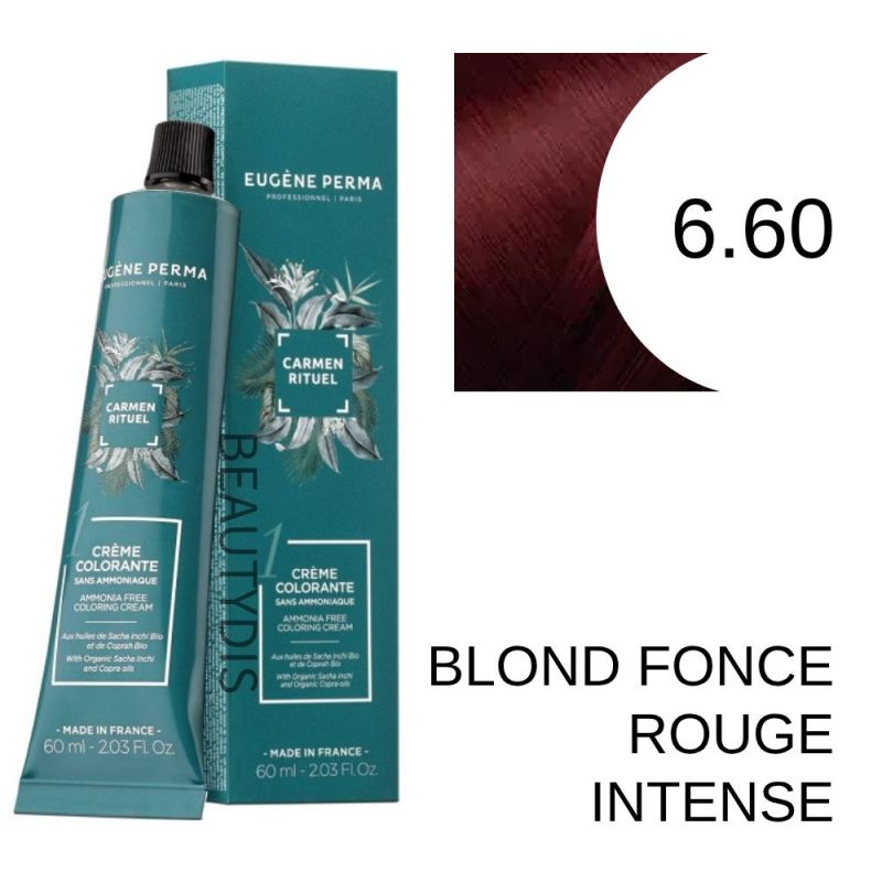 Coloration Carmen Rituel 6.60 Blond foncé rouge intense