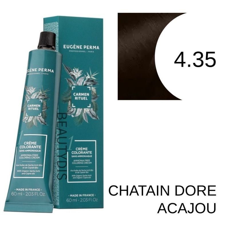 Coloration Carmen Rituel 4.35 Chatain doré acajou