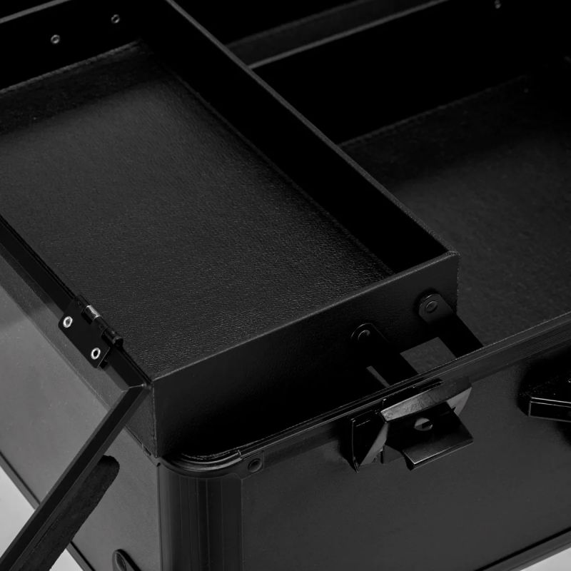 Valise de maquillage 5 en 1 pour professionnels : élégance et sécurité