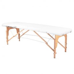Table de massage pliante 2 segments blanche