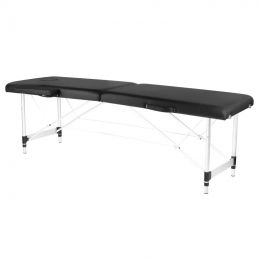 Table de massage pliante aluminium 2 segments noir