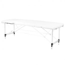 Table de massage pliante aluminium 2 segments blanc