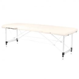 Table de massage pliante aluminium 2 segments crème