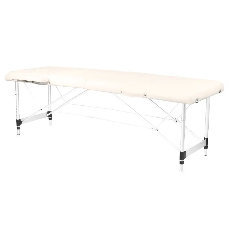 Table de massage pliante aluminium 2 segments crème