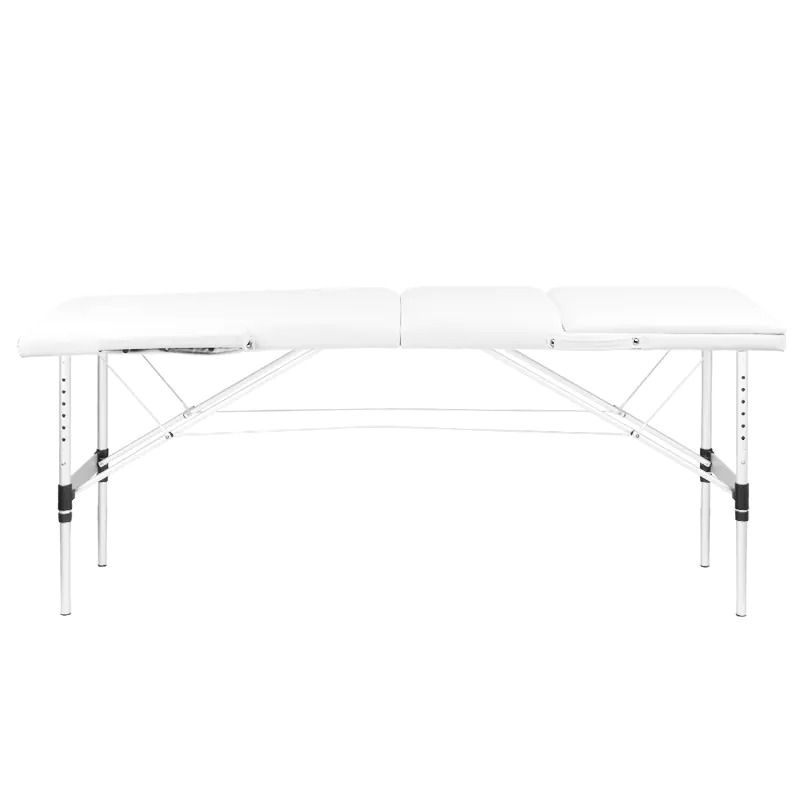 Table De Massage Pliante Aluminium 3 Segments Blanc