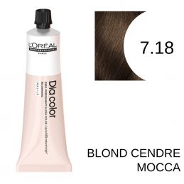 Coloration Dia color 7.18 Blond cendré mocca