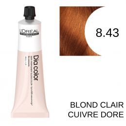 Coloration Dia color 8.43 Blond clair cuivré doré