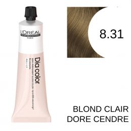 Coloration Dia color 8.31 Blond clair doré cendré