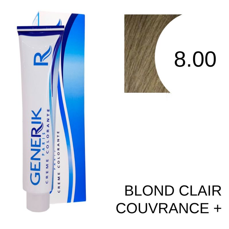 Coloration Generik 8.00 Blond clair couvrance+