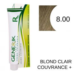 Coloration Generik sans ammoniaque 8.00 Blond clair couvrance+