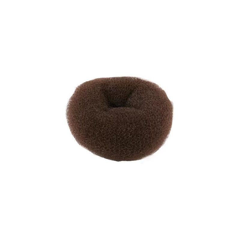 Crépon à chignon Pouf 120mm Chatain