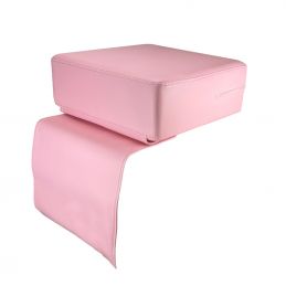 Coussin pouf rehausseur rose pour fauteuil de coiffure