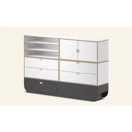 Meuble de rangement professionnel Aloria XL Gris