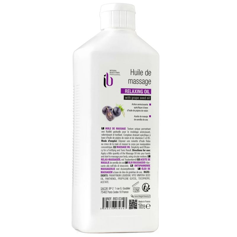 Huile de modelage massage 1000ml Huile de modelage massage 1000ml
