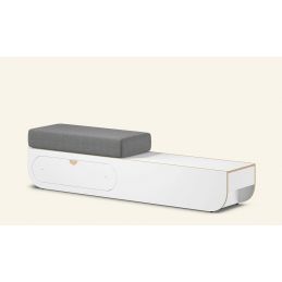 Banc d'accueil avec tiroir Aloria L blanc