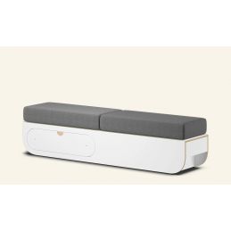 Banc d'accueil avec tiroir Aloria L Duo blanc