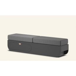 Banc d'accueil avec tiroir Aloria L Duo gris