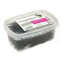 Epingle kifix ondulées perlées noire 500gr 70mm