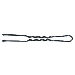 Epingle kifix ondulées perlées noire 500gr 70mm