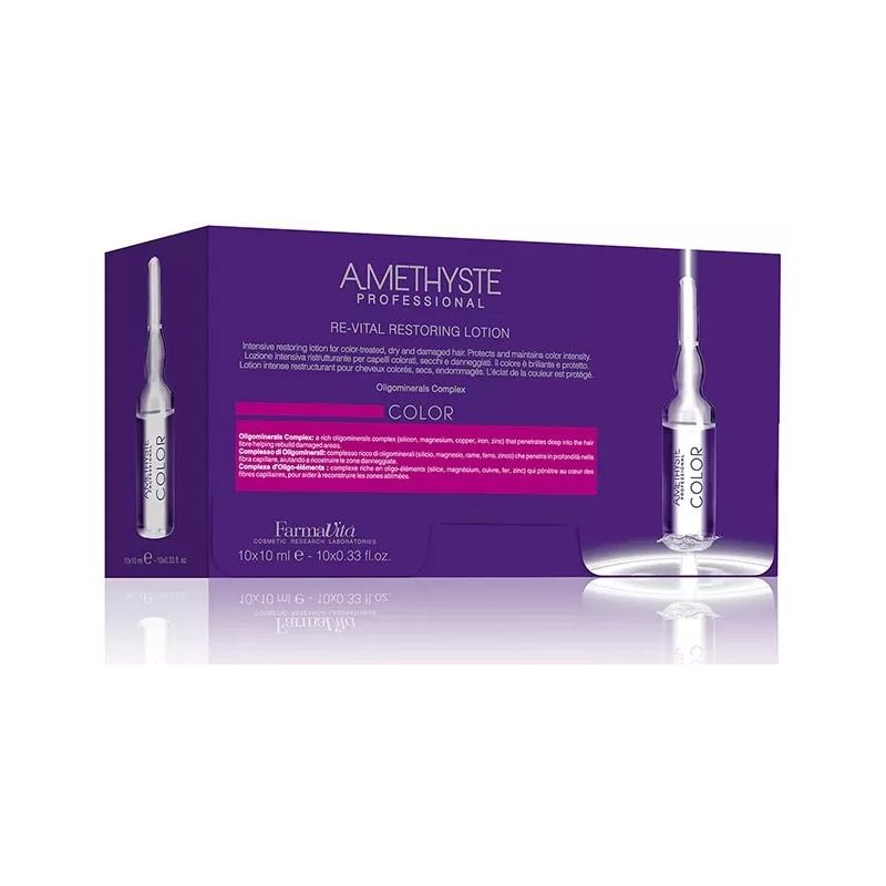 Ampoule protectrice de couleur Farmavita Amethyste 10 x 9ml Ampoule protectrice de couleur Farmavita Amethyste 10 x 9ml