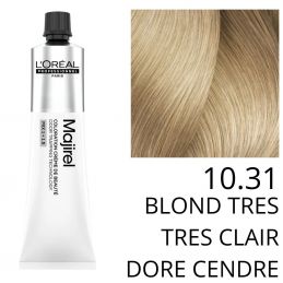 Coloration Majirel 10.31 Blond très très clair doré cendré L'Oréal Professionnel