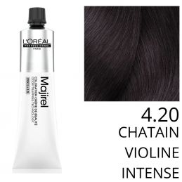 Coloration Majirel 4.20 Chatain violine intense L'Oréal Professionnel