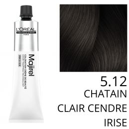 Coloration Majirel 5.12 Chatain clair cendré irisé L'Oréal Professionnel