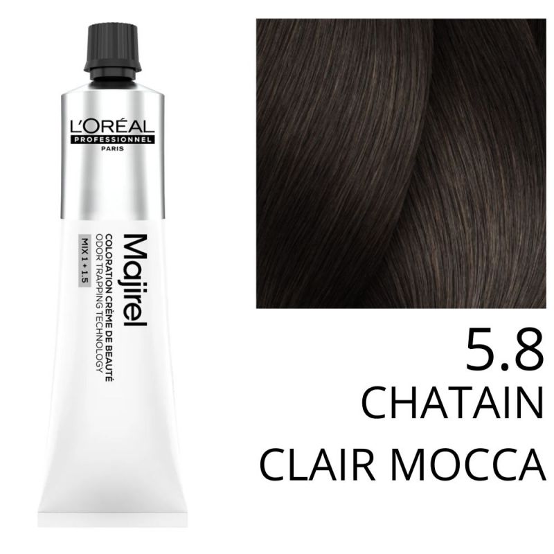 Coloration Majirel 5.8 Chatain clair mocca L'Oréal Professionnel