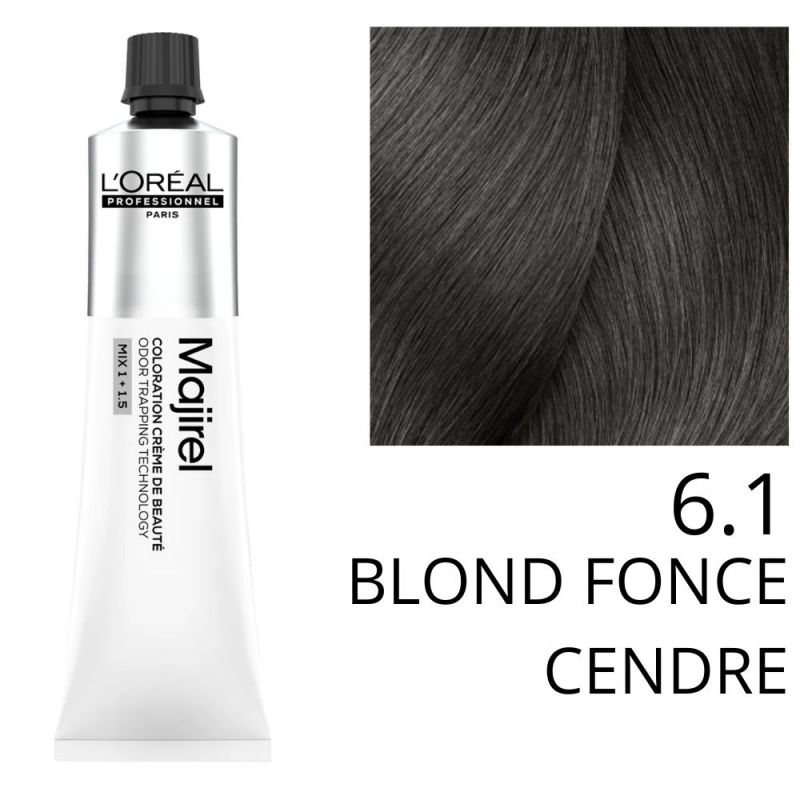 Coloration Majirel 6.1 Blond foncé cendré L'Oréal Professionnel Coloration Majirel 6.1 Blond foncé cendré L'Oréal Professionnel