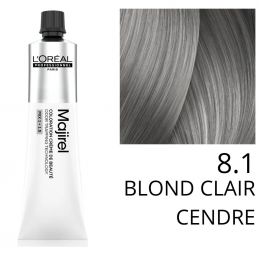 Coloration Majirel 8.1 Blond clair cendré L'Oréal Professionnel