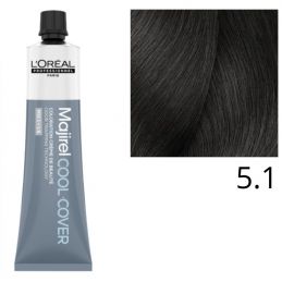 Coloration Majirel Cool Cover 5.1 Chatain clair cendré L'Oréal Professionnel