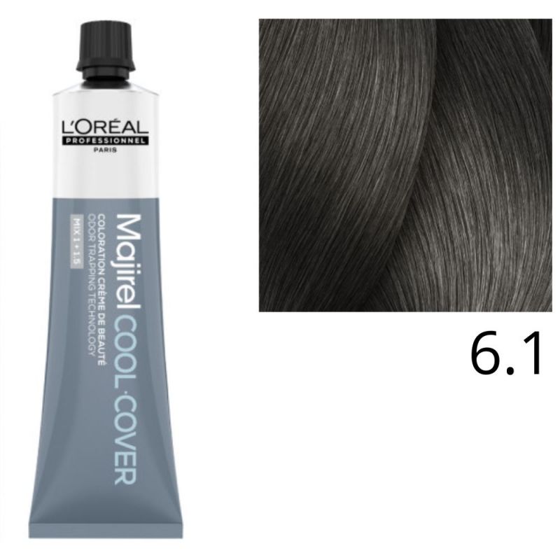 Coloration Majirel Cool Cover 6.1 Chatain foncé cendré L'Oréal Professionnel