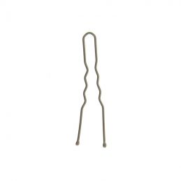 Epingles à chignon ondulées Bronze bouts perlés 50mm par 40
