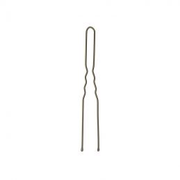 Epingles à chignon ondulées Bronze bouts perlés 70mm par 40